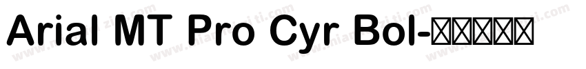 Arial MT Pro Cyr Bol字体转换